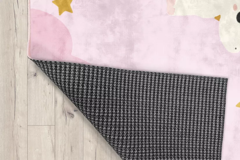 Sevimli Unicorn Bambu Çocuk Odası Halısı