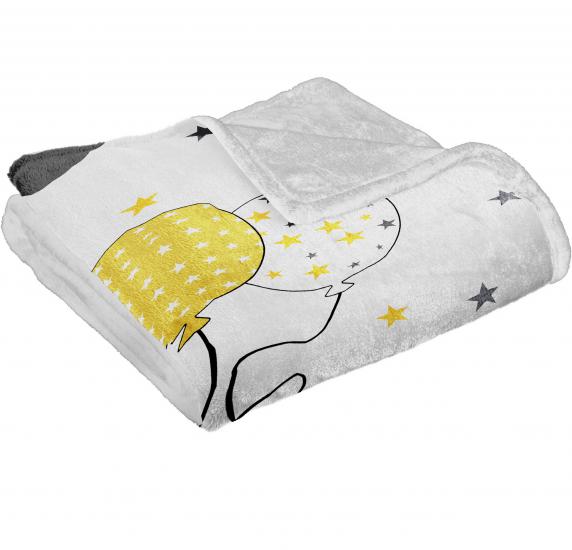 Pembe Fiyonklu Baskılı Welsoft Çocuk Battaniyesi