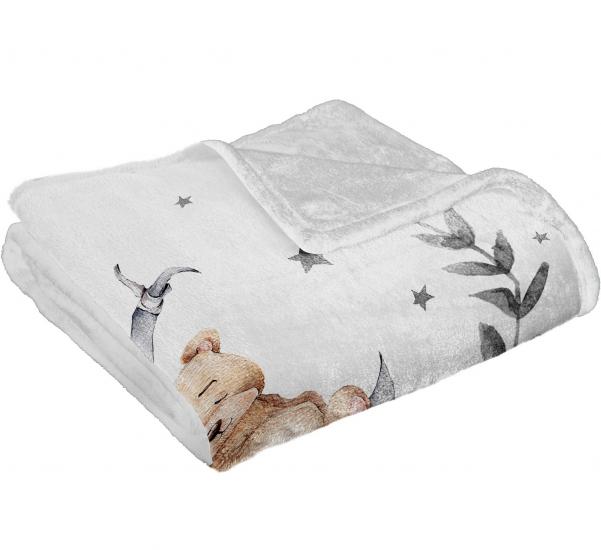 Pembe Fiyonklu Baskılı Welsoft Çocuk Battaniyesi