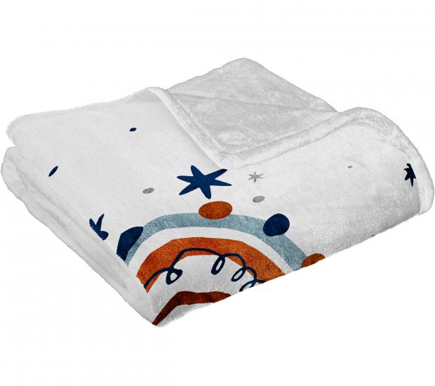 Pembe Fiyonklu Baskılı Welsoft Çocuk Battaniyesi