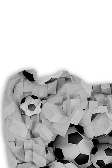 Futbol Toplu Tek Kişilik Çocuk Pike Yastık Kılıflı