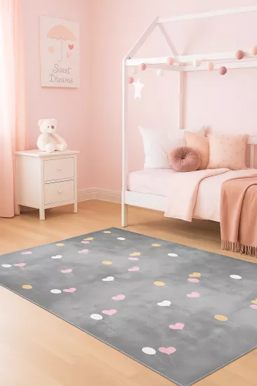 Kalpli Bambu Çocuk Halısı