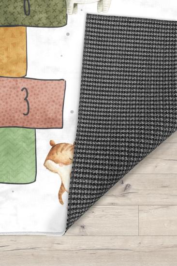 Sevimli Hayvanlar Bambu Çocuk Halısı