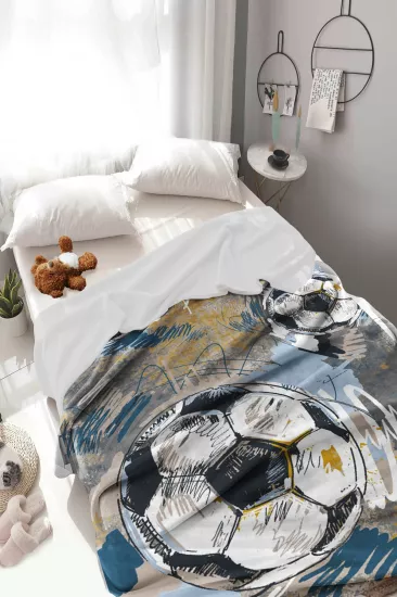 Futbol Topu Welsoft Çocuk Battaniyesi