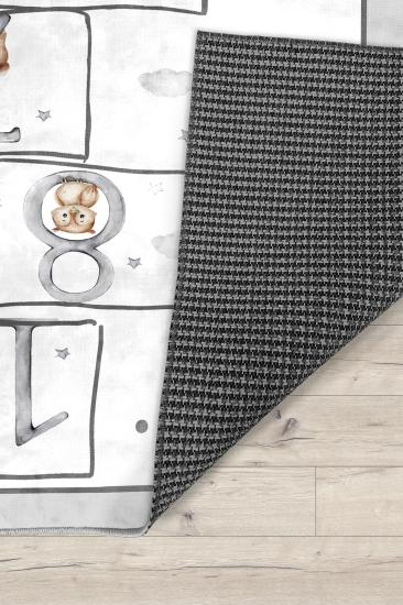 Sevimli Hayvanlar Bambu Çocuk Halısı