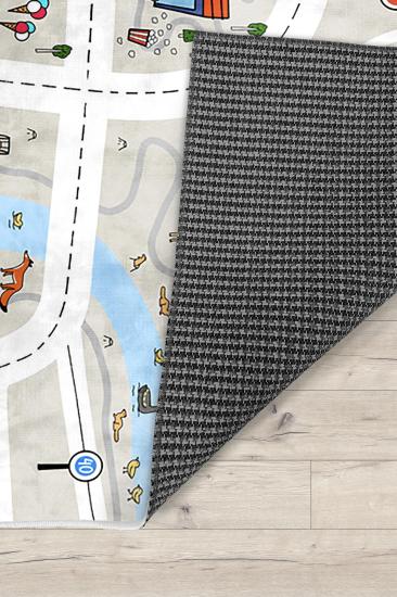 Araba Yolu Eğitici Bambu Oyun Halısı