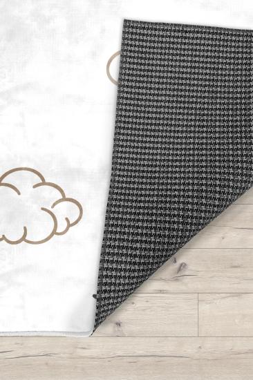 Bulutlu Balonlu Bambu Çocuk Halısı