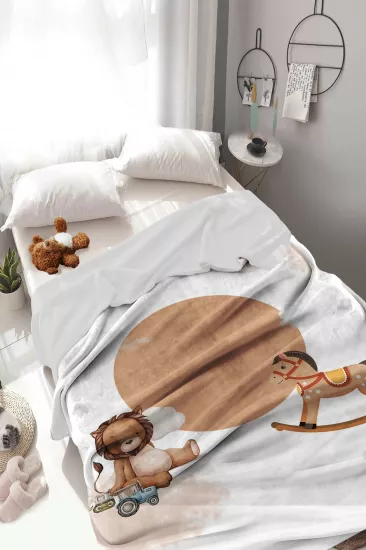 Sevimli Hayvanlar Welsoft Çocuk Battaniyesi