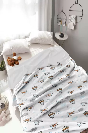 Balonlu Welsoft Çocuk Battaniyesi