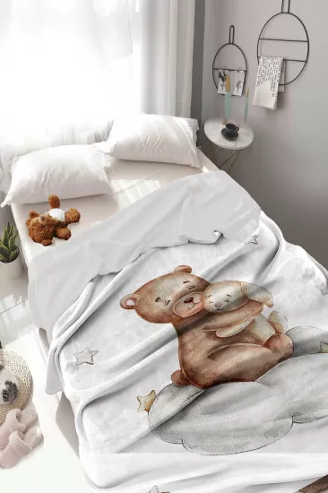 Ayıcıklı Welsoft Çocuk Battaniyesi