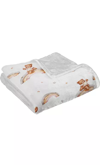 Ayıcıklı Welsoft Çocuk Battaniyesi