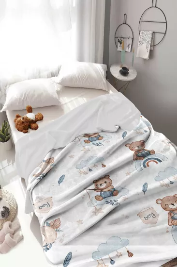 Ayıcıklı Welsoft Çocuk Battaniyesi