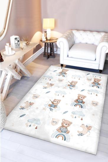 Ayıcıklı Bambu Bebek Çocuk Halısı