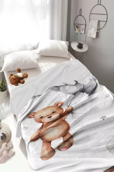 Ayıcıklı Welsoft Çocuk Battaniyesi