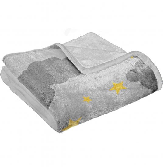 Pembe Fiyonklu Baskılı Welsoft Çocuk Battaniyesi