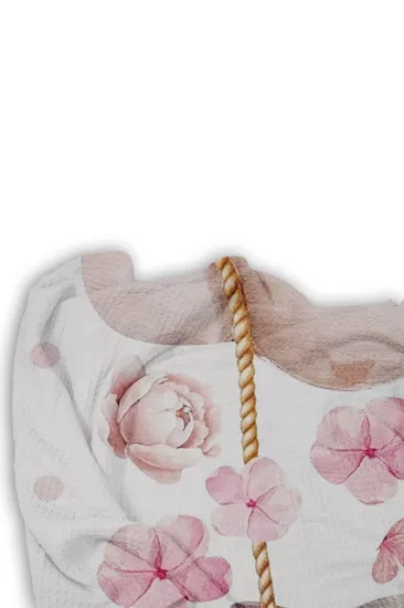 Sevimli Kedili Tek Kişilik Çocuk Pike Yastık Kılıflı