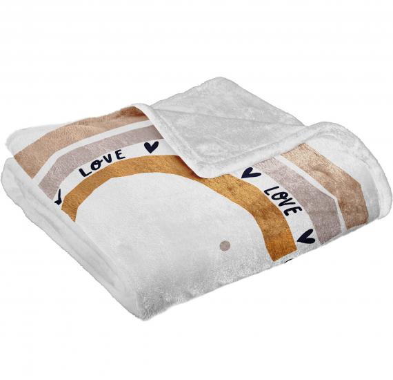 Pembe Fiyonklu Baskılı Welsoft Çocuk Battaniyesi