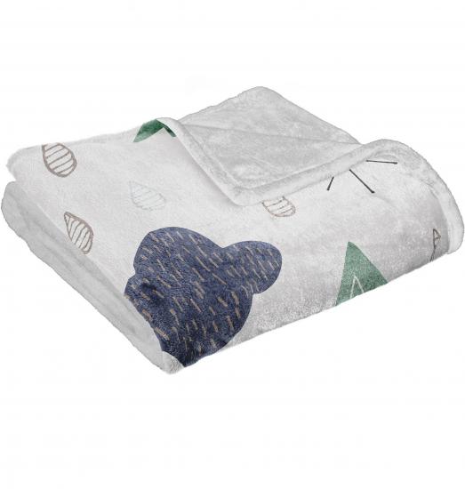 Pembe Fiyonklu Baskılı Welsoft Çocuk Battaniyesi