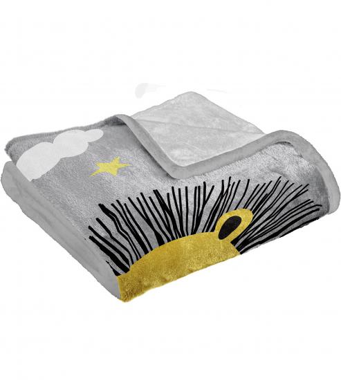 Pembe Fiyonklu Baskılı Welsoft Çocuk Battaniyesi