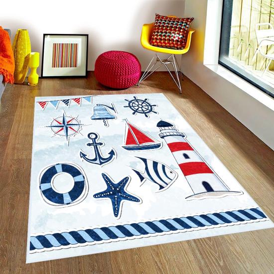 Denizci Çocuk Odası Halısı