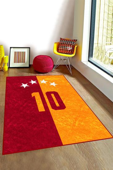 Sarı Kırmızı Çocuk Odası Halısı