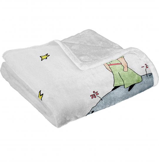 Pembe Fiyonklu Baskılı Welsoft Çocuk Battaniyesi