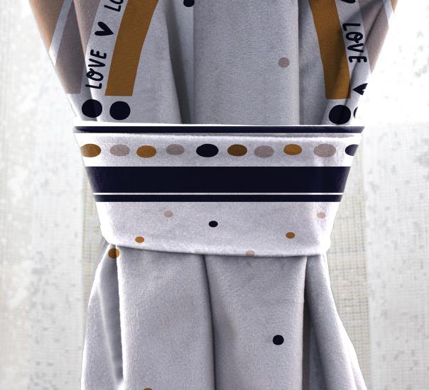 Bebişim Gökkuşağı Bİ119 Çift Kanat Çocuk Odası Fon Perde