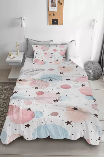 Puantiyeli  Pike&Yatak Örtüsü(Yastık Kılıflı)