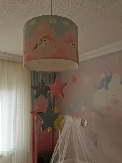 Balerin Prenses Seksekli Çocuk Odası Sarkıt Avize