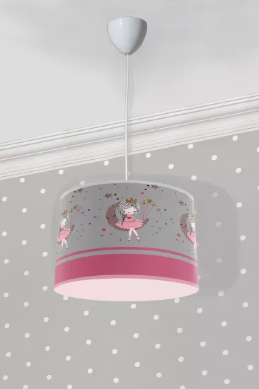 Sevimli Prensesli Çocuk Odası Sarkıt Avize