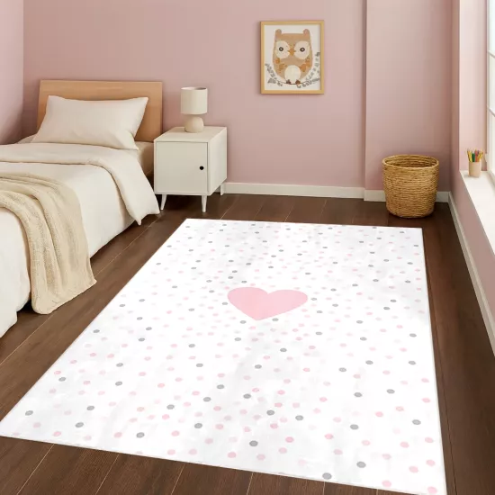 Kalpli Bambu Çocuk Odası Halısı