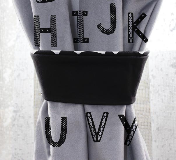 Caprice Eğitici Alfabe CP140 Çift Kanat Çocuk Fon Perde