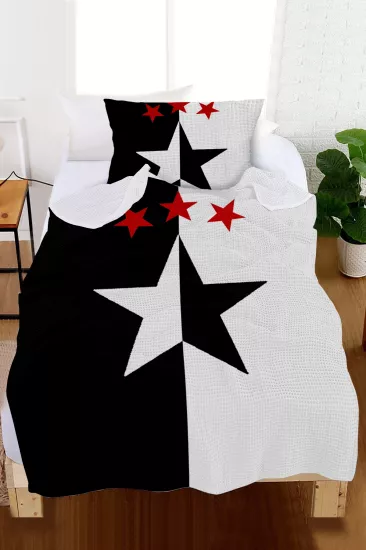 Taraftar Futbol Tek Kişilik Pike (Yastık Kılıflı)