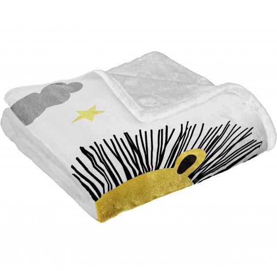 Pembe Fiyonklu Baskılı Welsoft Çocuk Battaniyesi