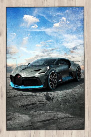 Arabalı Çocuk Halısı