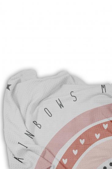 Gökkuşağı Tek Kişilik Pike (Yastık Kılıflı)