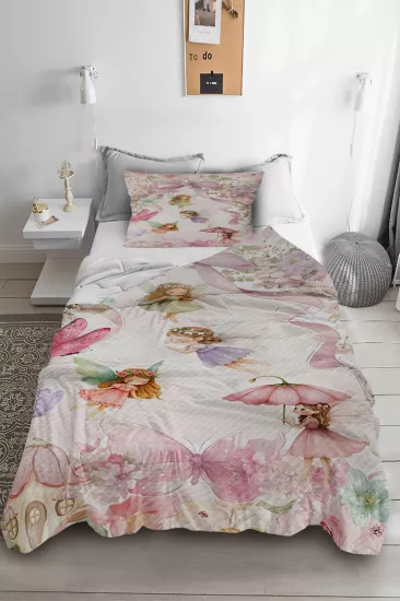 Sevimli Periler Tek Kişilik Pike Takımı