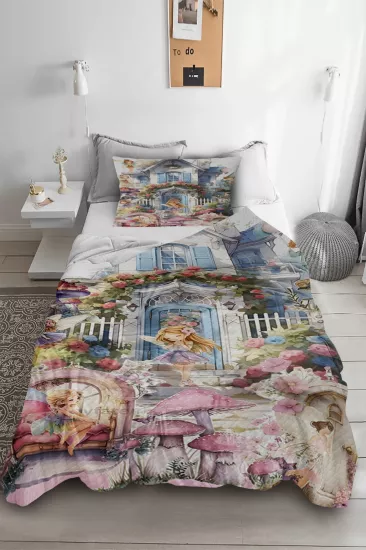 Peri Bahçesi Tek Kişilik Pike Takımı 