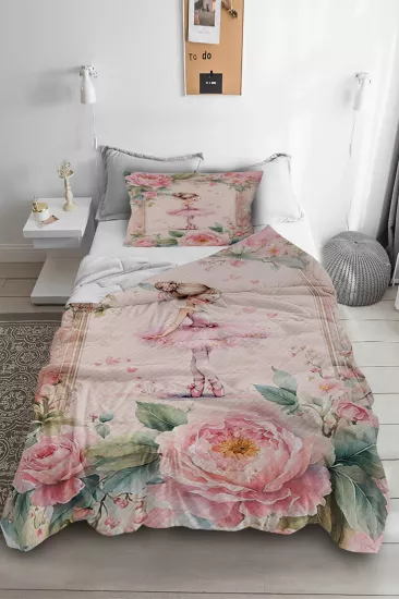 Balerin Kız Tek Kişilik Pike Takımı 