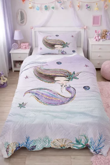 Deniz Kızı Tek Kişilik Pike Takımı