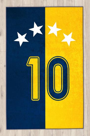 Taraftar Sarı Lacivert Çocuk Halısı