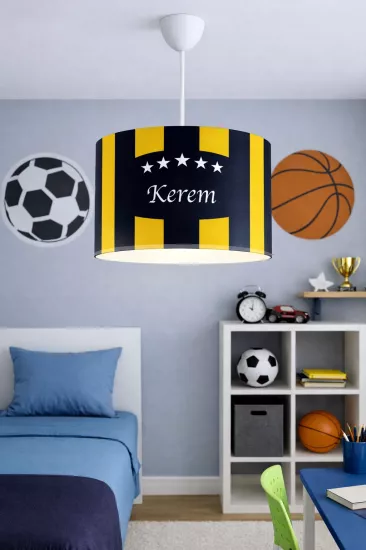 Taraftar Sarı Lacivert İsimli Sarkıt Avize