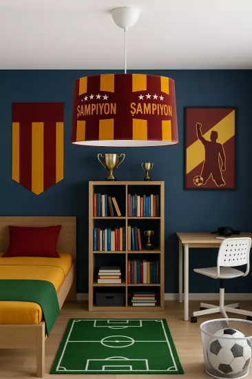  Taraftar Sarı Kırmızı Sarkıt Avize