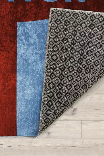 Taraftar Bordo Mavi Çocuk Halısı