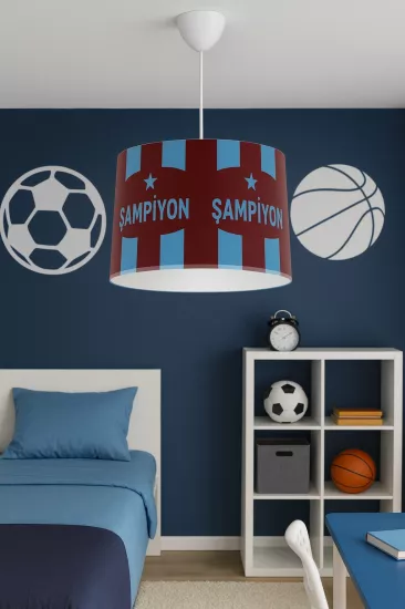 Taraftar Bordo Mavi Sarkıt Avize