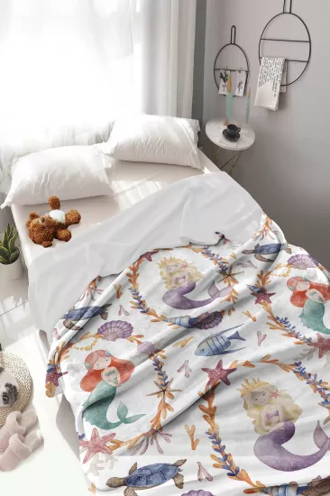 Deniz kızı Masalı Welsoft Çocuk Battaniyesi