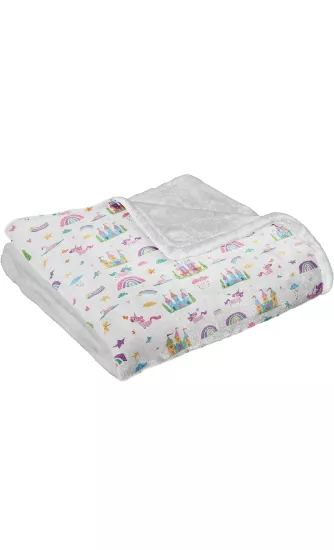 Gökkuşağı Unicorn Welsoft Çocuk Battaniyesi