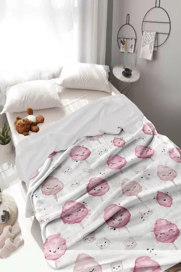 Gökkuşağı Unicorn Welsoft Çocuk Battaniyesi