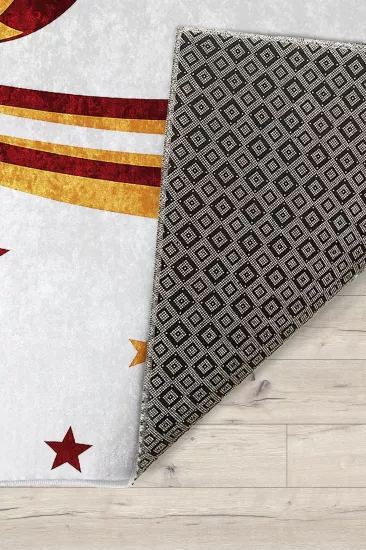 Sarı Kırmızı Taraftar Erkek Çocuk Odası Halısı