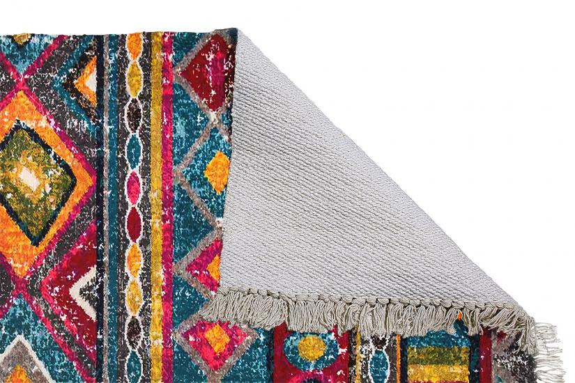 Renkli Patchwork Dokuma Kilim